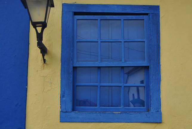 Detalhe da charmosa arquitetura de Santo Antônio de Lisboa, distrito tradicional de  Florianópolis, Santa Catarina